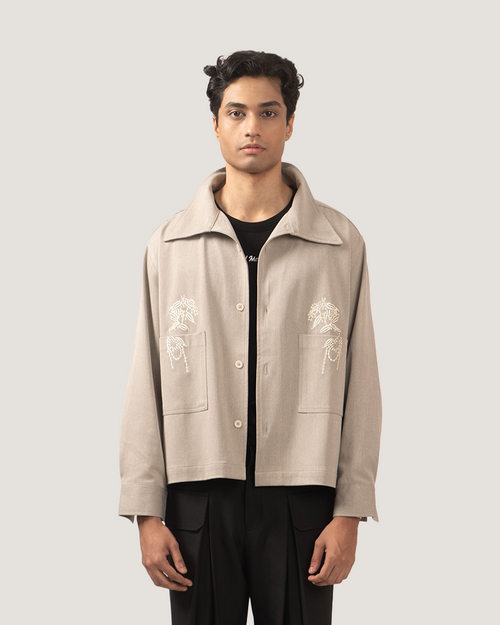MERCER | Stone Embroidered Overshirt