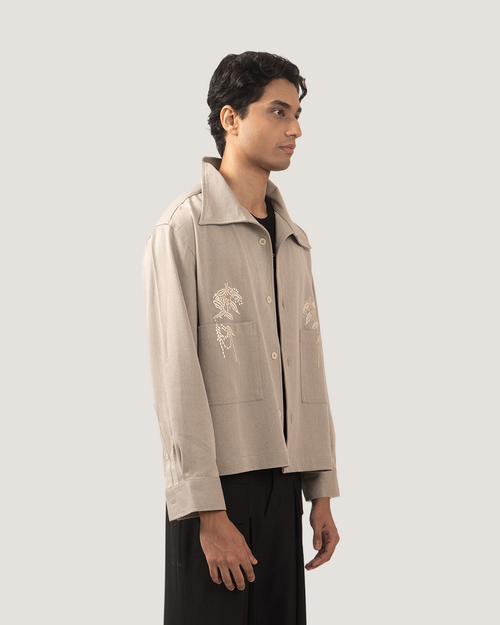 MERCER | Stone Embroidered Overshirt
