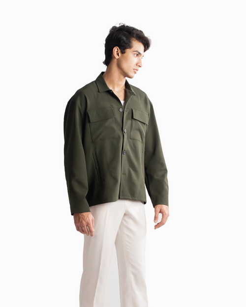 Viro | Olive Overshirt