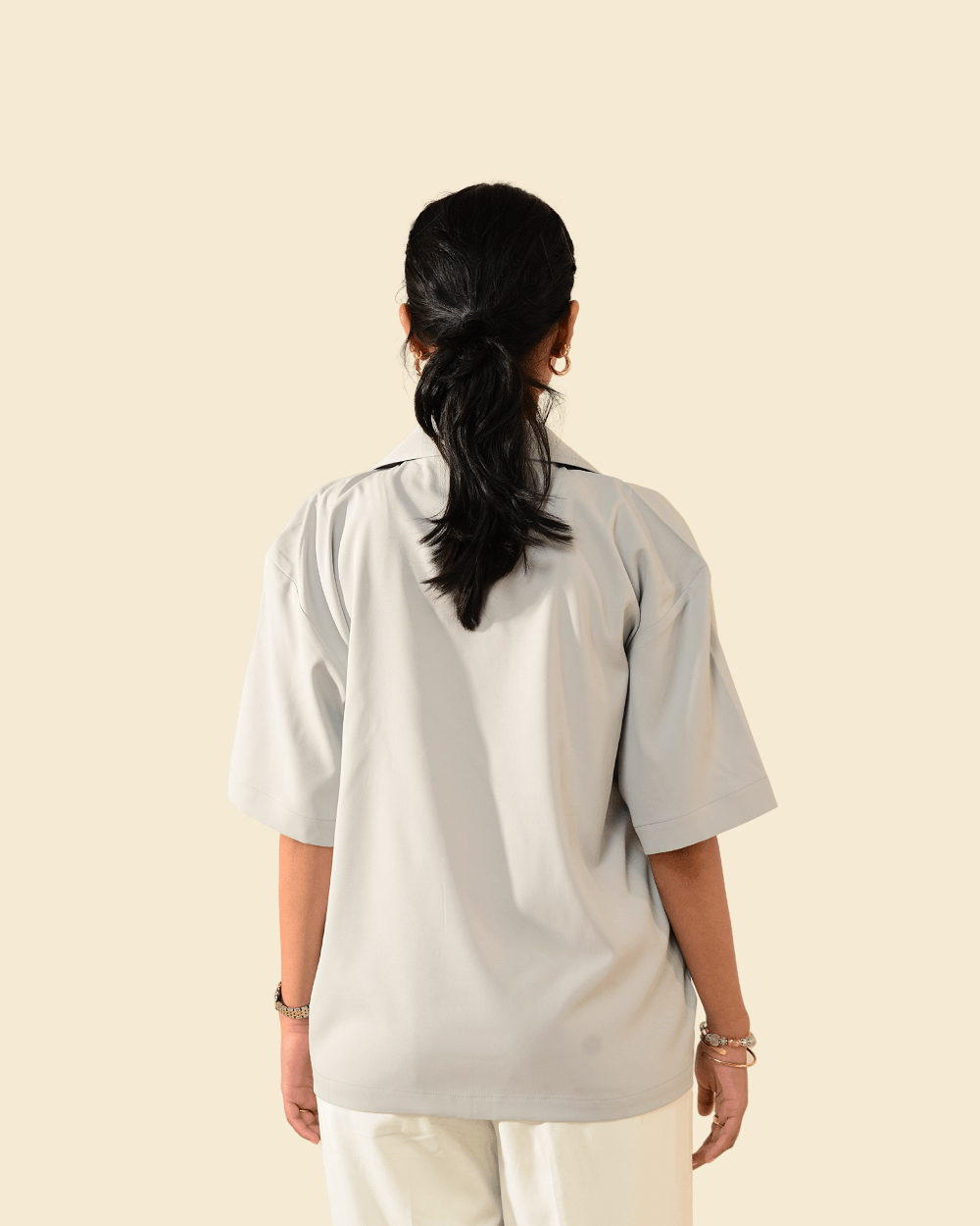 Pompei | Powder Blue Half Sleeve Shirt