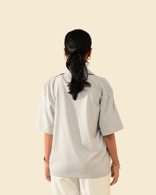 Pompei | Powder Blue Half Sleeve Shirt