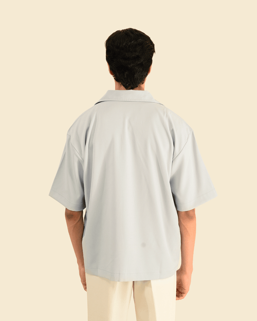 Pompei | Powder Blue Half Sleeve Shirt