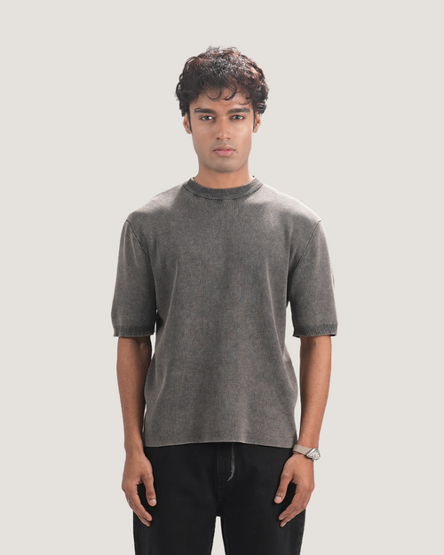 Sable | Ash Wash Knit Tee