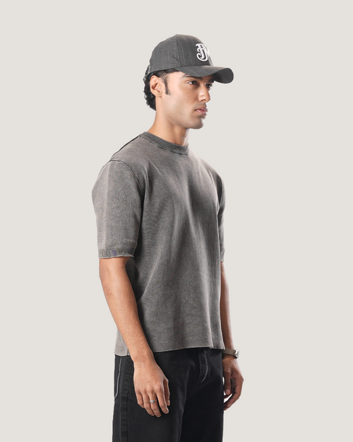 Sable | Ash Wash Knit Tee