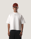 Shift | Cropped White Scuba Tee