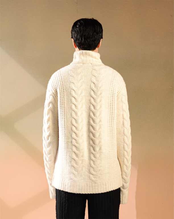 Yuri | Sandstone High Neck Sweater