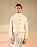 Yuri | Sandstone High Neck Sweater