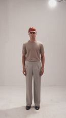 Veil | Beige Knit Tee