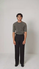 LEDGER | Marine Cuffed Pinstripe Trouser