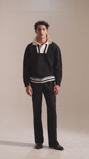 HAYDEN II | Contrast Collar Knit Sweater