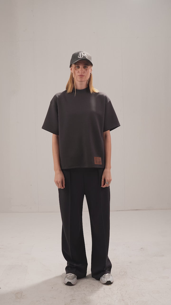 Foestone | Grey Boxy Scuba Tee