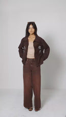 HEARTH | Sepia Embroidered Overshirt