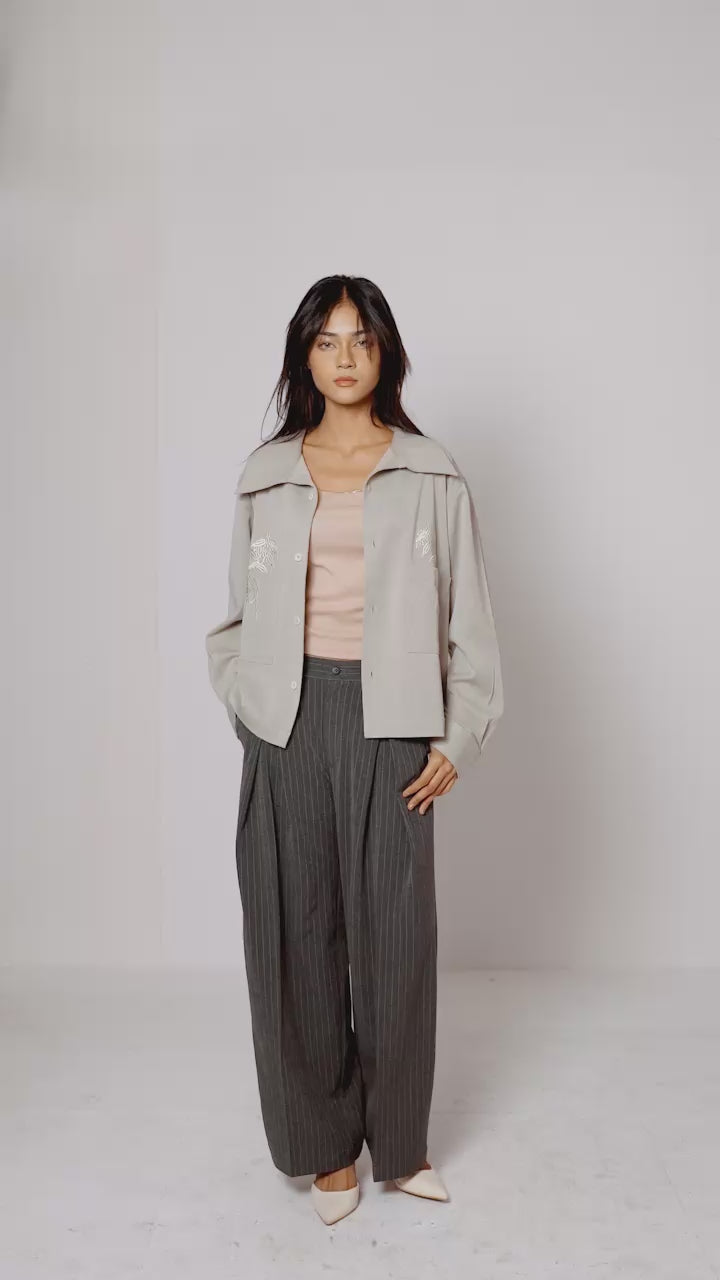 MERCER | Stone Embroidered Overshirt