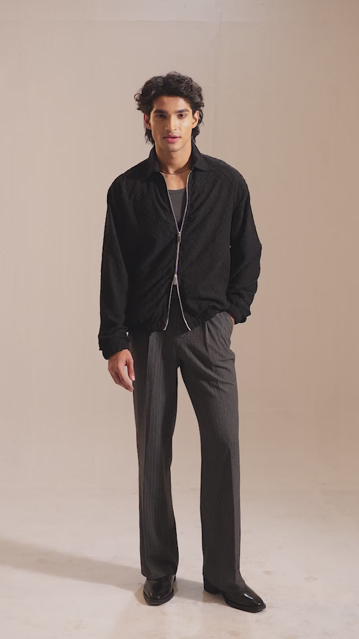 KARU | Wash Memory Embroidered Jacket