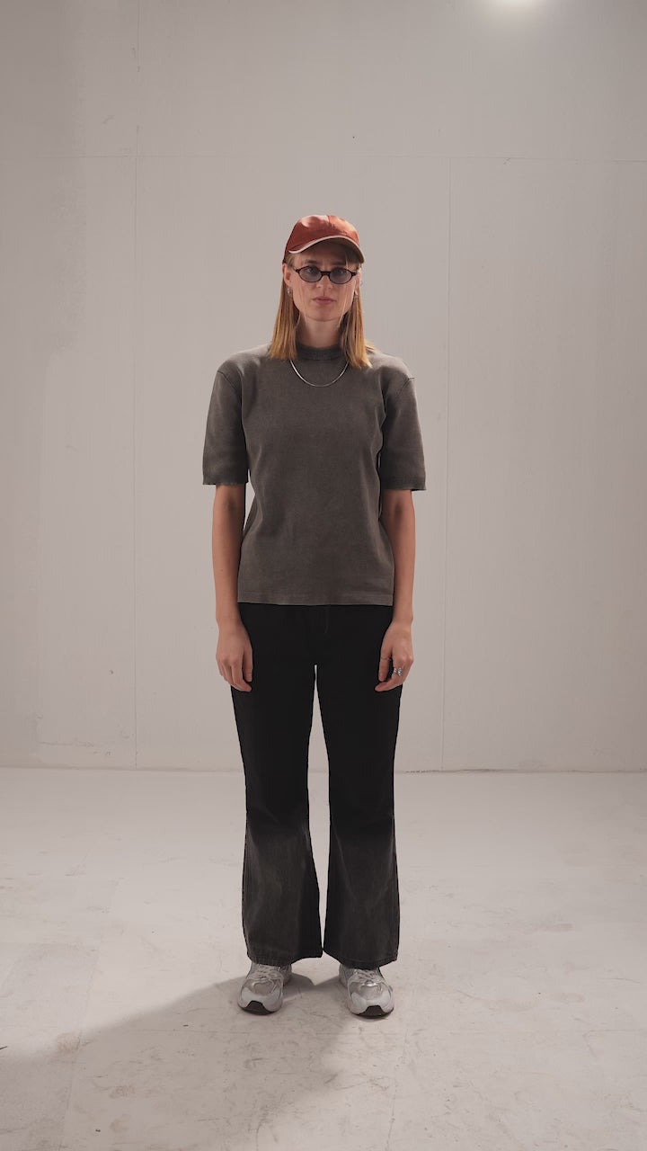Sable | Ash Wash Knit Tee