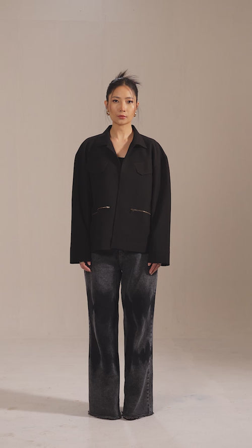 Frame | Black Overshirt