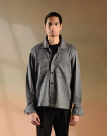 Dimos | Slate Grey Tweed Overshirt