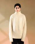 Yuri | Sandstone High Neck Sweater