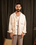 Ellison | Ivory Utility Full-Sleeve Shirt