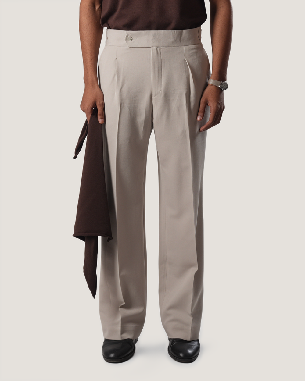 Ivory | Off-White Wide-Leg Trouser