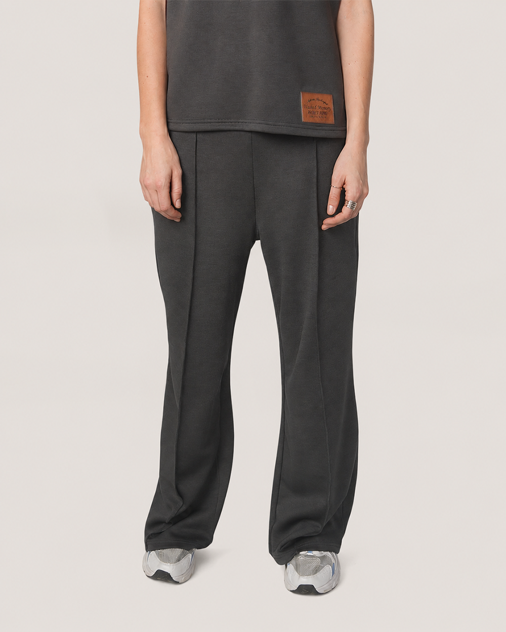 Contour | Grey Bootcut Scuba Track Pant