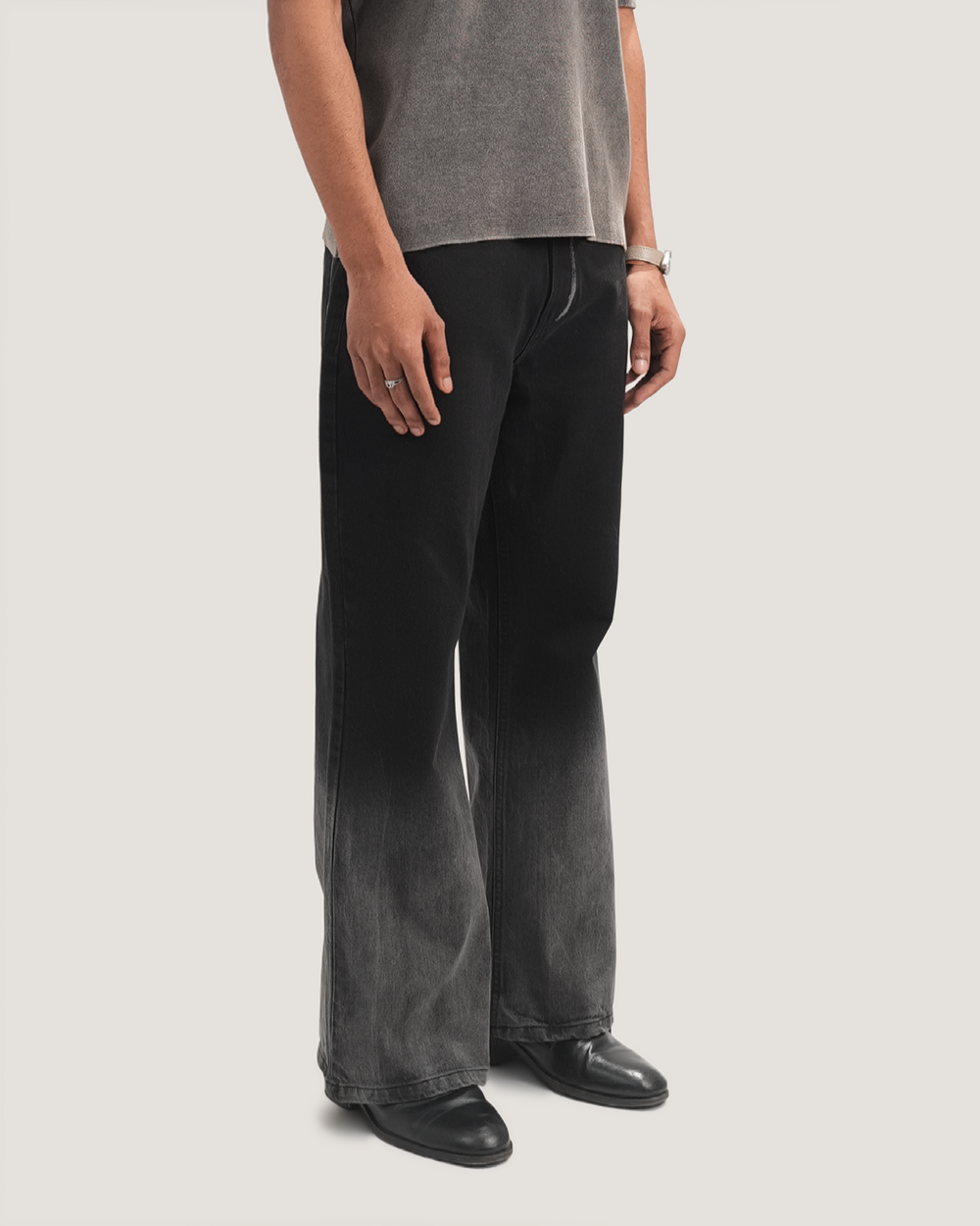 Trace _ Acid Black Denim A